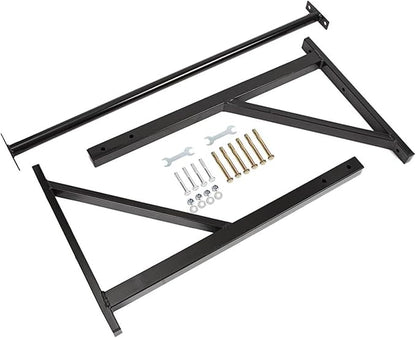 IRONWALLS Pull Up Bar Wall Mounted Home Gym, 500lbs Capacity Heavy Duty Iron Chin Up Bar Upper Body Workout Bar for Strength Training Equipment, Fitness Exercise Frame for Indoor Outdoor Use