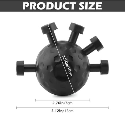 Finger Grip Strengthener, Adjustable Hand Grip Strength Trainer, Stress Relief Ball Finger Exerciser Gripper Tool for Muscle Building and Injury Recover