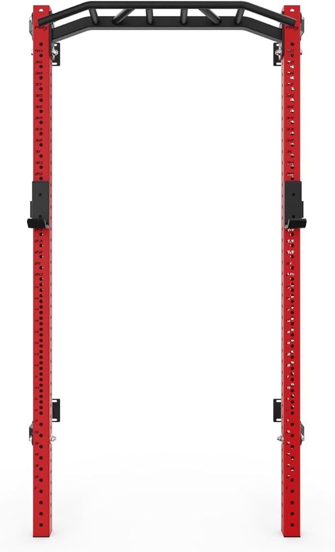 PRx Performance Profile® PRO Squat Rack 3x3 with Kipping or Multi-Grip Pull Up Bar, 89" or 95" Uprights As Seen On Shark Tank Wall Mounted Home Garage Gym Exercise System