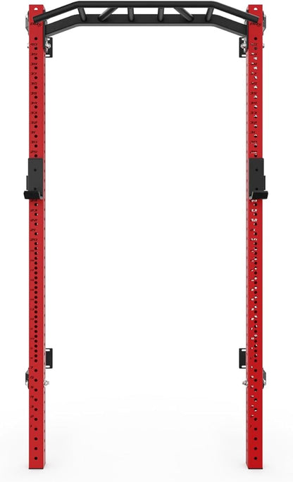 PRx Performance Profile® PRO Squat Rack 3x3 with Kipping or Multi-Grip Pull Up Bar, 89" or 95" Uprights As Seen On Shark Tank Wall Mounted Home Garage Gym Exercise System