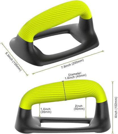 Push Up Bars – Ergonomic Pushup Handles for Floor Strength Training, Non-Slip Push-Up Stands with Soft Grip, Pushups Bars for Home Gym Workout