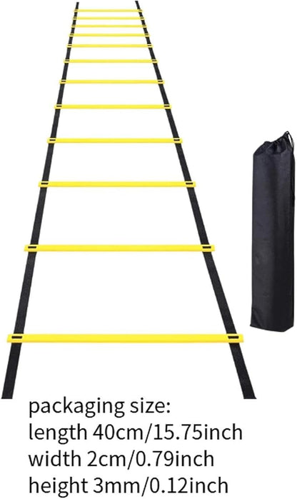 Colaxi Soccer Agility Ladder Folding Balance Multifunction Volleyball Coordination Workout Football Footwork Training Instant Set up