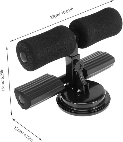 Sit Up Bar Adjustable Indoor Fitness Equipment Crunches Aid with Suction Cup Base Portable Stomach Exercise Tool for Home Gym Suitable for All Fitness Levels