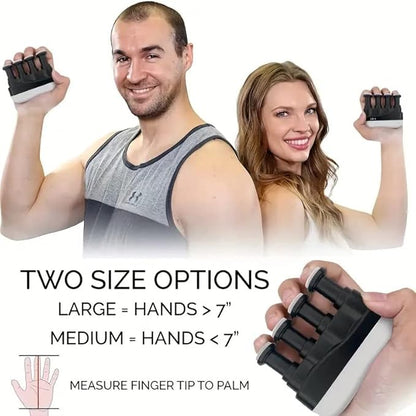 Finger Strengthener - Hand Grip Trainer for Piano, Guitar, Bass, Ukulele, Zither and More - Plastic Material, Lightweight and Portable - Improve Finger Flexibility, Strength and Span - Relieve