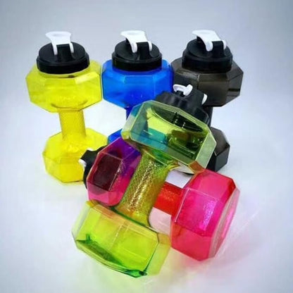 VANZACK 2.2L Dumbbell Shape Water Bottle Portable Weight Water Bottles Sports Fitness Exercise Water Jug for Gym, Yoga, Running, Cycling, and Camping