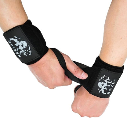Wrist Straps for Weightlifting 18" – Gym Wrist Support for Men & Women, Elasticated Padded Wraps MMA, Kickboxing, Boxing & Powerlifting – Wrist Wraps for Pain, Lifting, Bench Press