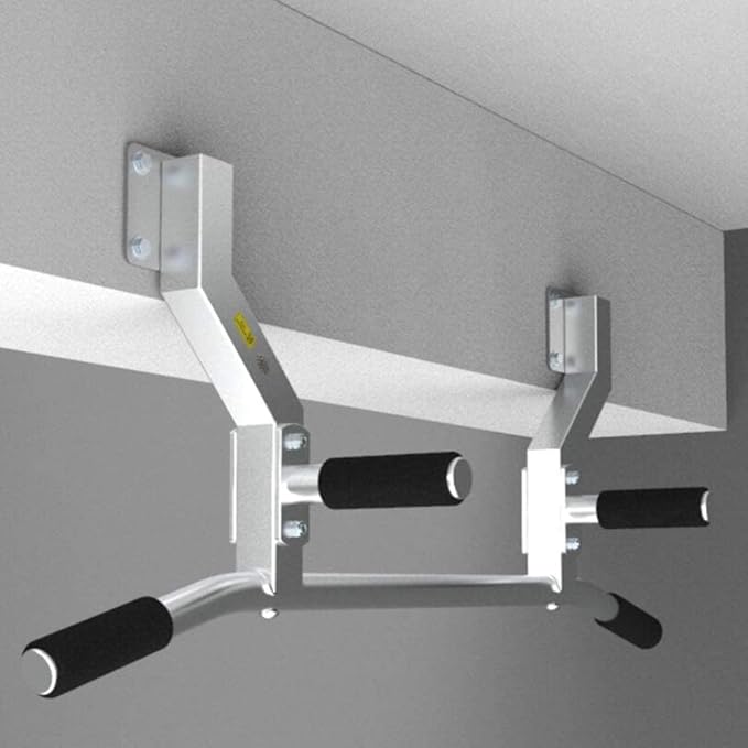 OSCCAR Pull Up Bar Home Gym Equipment Pull-up Bar, Wall-Mounted Stainless Steel Horizontal Bar, Multifunctional Home Upper Body Fitness Equipment Easy to Install with Non-Slip Handle (Color : Style1)