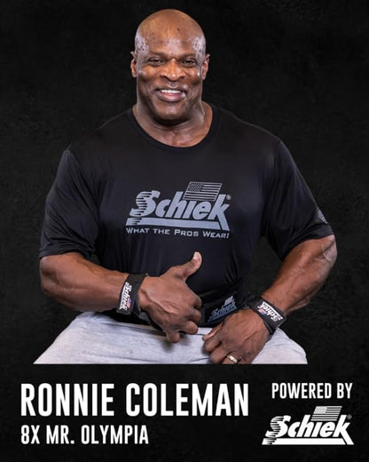 Schiek Sports Ronnie Coleman 4006 Weightlifting Belt - Lumbar Support Weight Lifting Belt - Carbon Fiber and Nylon