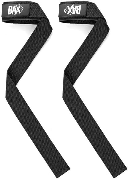 Weight Lifting Straps, Wrist Support for Men, Heavy Duty Thick Comfortable Lifting Straps, Secure Fit, Enhanced Grip, Straps for Weightlifting & Gym Training, Black
