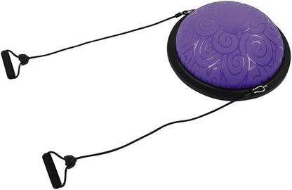 Generic Thicken Explosionproof Balancing Half Ball, Rubber Yoga Exercise Ball, Multifunctional Fitness Trainer with Antislip Feet & Core Strength Enhancement, Ideal for Yoga, Pilates &