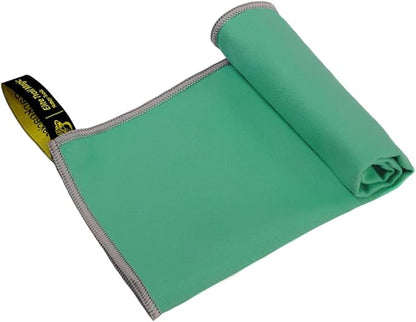 Backpacking Ultralight Quick Dry Microfiber Soft Fast Drying Hand and Face Towel Wash Cloth Camping Yoga Hiking Active Lifestyle Small (Green, Medium)