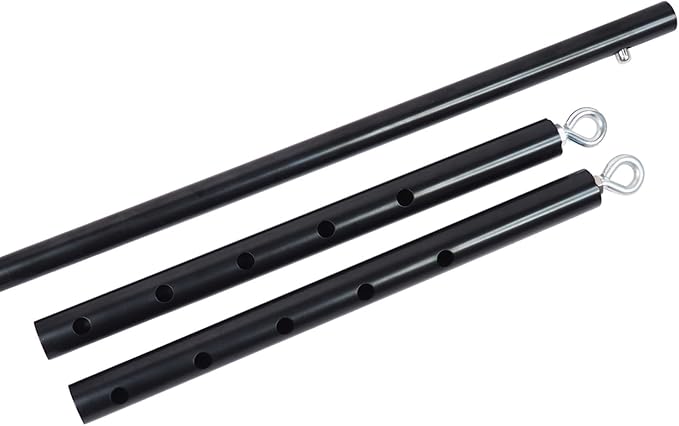 Spreader Bar Heavy Duty Expandable Black Stainless Steel Bar, Yoga Training Fitness Gear, Workout Bar,Sports Gym Kit