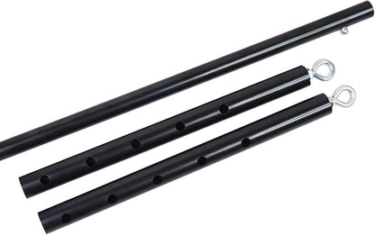Spreader Bar Heavy Duty Expandable Black Stainless Steel Bar, Yoga Training Fitness Gear, Workout Bar,Sports Gym Kit