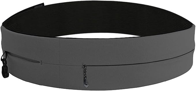 AnsrJ Adjustable Running Belt, Runners Fanny Pack for Women & Men.hidden money belt for travel. Slim Thin Elastic Waistband.Workout Fitness Exercise Gym Phone Holder Belt.