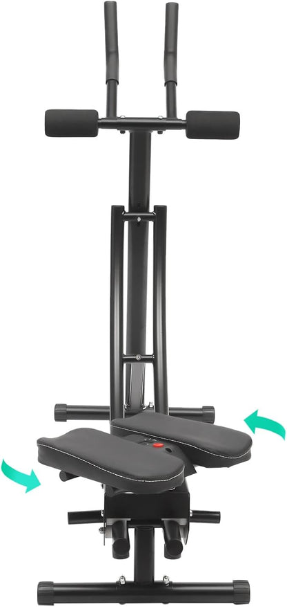 Ab Workout Equipment,Ab Machine for Home Gym, Foldable Core & Abdominal Exercise Machine, Adjustable Ab Machine Full Body Workout Women Exercise Fitness Equipment, 150kg/330lbs Weight Capacity