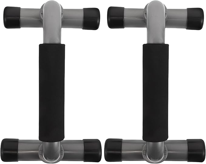 Housoutil H-structure Push up Bars Pair, Parallette Bars Gym Accessories for Chest Muscle Training, Compact Steel Pushup Stands Home Workout Equipment for Men and Women