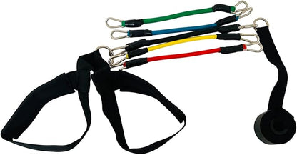 Hip Flexor Training Strap | Reverse Squat Resistance Band Workout Strap Set | Resistance Bands and Door Anchor Included