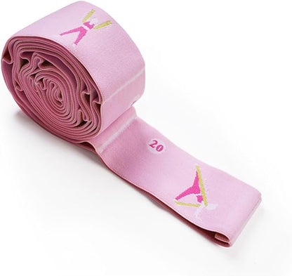Extra-Wide Yoga Stretch Straps with 11 Loops - Adjustable & Reinforced Stretching Bands for Pilates, Dance, Gymnastics & Physical Therapy, Premium Home Training Equipment