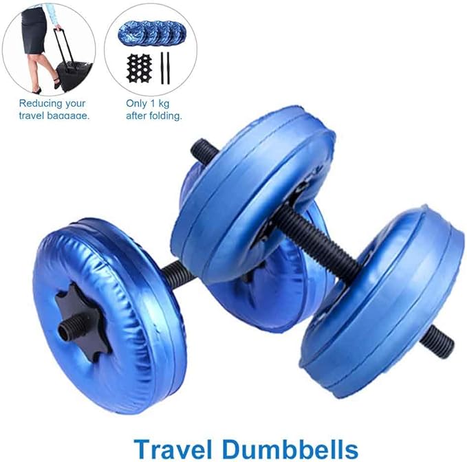 2Pcs/Set Portable Adjustable Water-Filled Dumbbell, Eco-Friendly Fitness Equipment Set for Arm Muscle Training for Home Gym Office