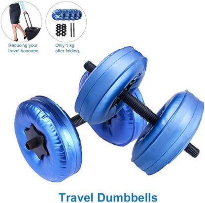 2Pcs/Set Portable Adjustable Water-Filled Dumbbell, Eco-Friendly Fitness Equipment Set for Arm Muscle Training for Home Gym Office