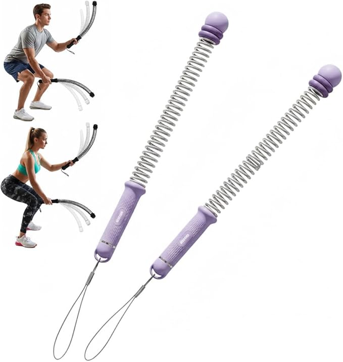 Adjustable Ropeless Battle Ropes, Cordless Weighted Training Ropes for Home Gym, Portable Exercise Equipment for HIIT, Strength & Full Body Workout – 3 lbs per Pair