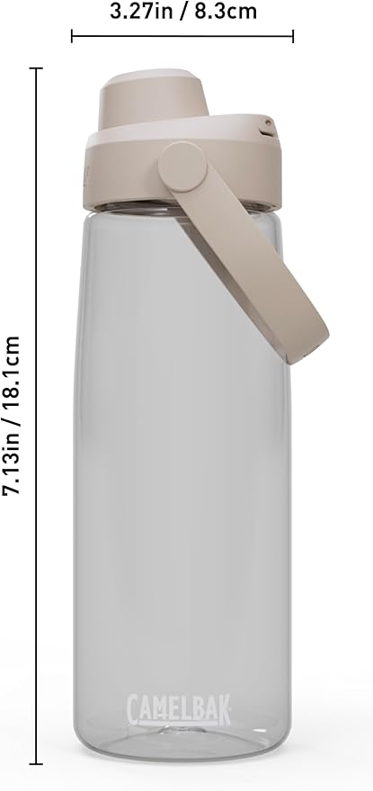 CamelBak Thrive Chug Tritan Renew Water Bottle Clear, 25oz