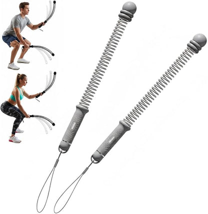 Adjustable Ropeless Battle Ropes, Cordless Weighted Training Ropes for Home Gym, Portable Exercise Equipment for HIIT, Strength & Full Body Workout – 3 lbs per Pair