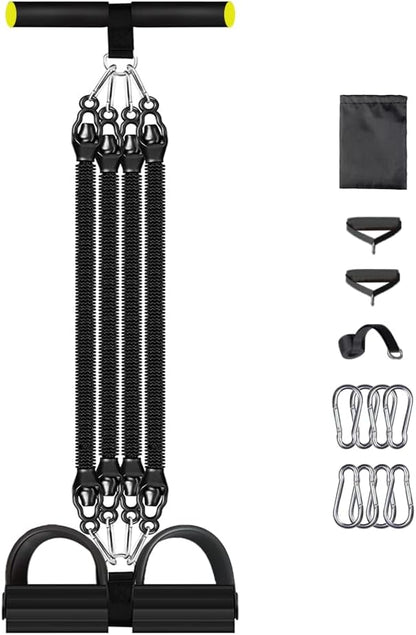 Multifunction Tension Rope Set,Upgraded Smart Stirrup Puller-Pedal Puller Tensioner Workout Bands Resistance with Abdomen/Waist/Leg/HIPS/Chest/Back