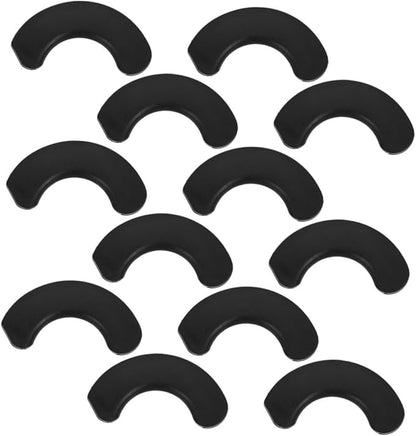 12pcs Dumbbell Crescent Pads Shock Absorbing Barbell Mat Protective Hip Thrust Squats Gym Tools for Home