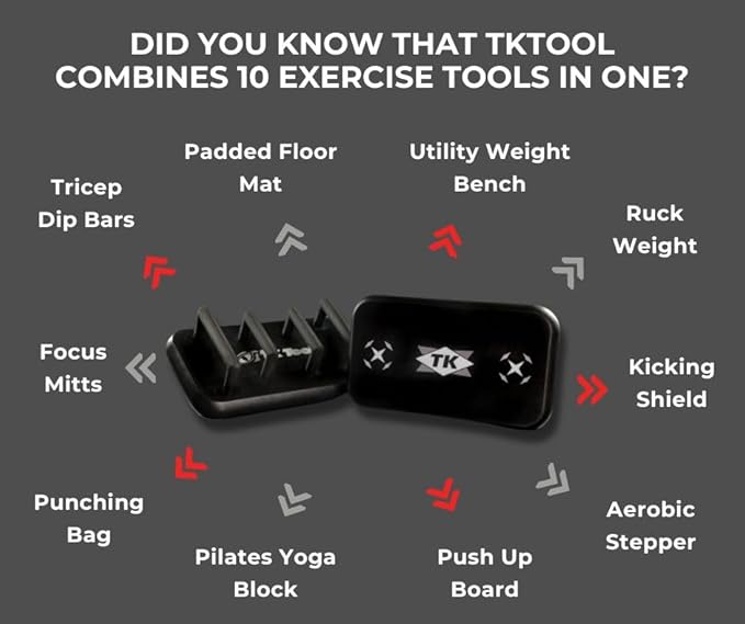 TKTool Mobile Gym Multi-Purpose Training Tool at Home, Gym, Indoor or Outdoor Total Body Workouts for HIIT, Strength, Core, Cardio Conditioning, Functional Bodyweight