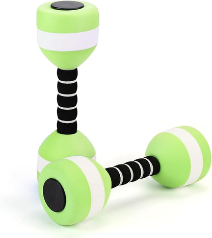 Aquatic Dumbbells, 2PCS EVA Foam Water Weights, Aquatic Exercise Dumbbells for Adults Youth Women Water Workouts Tools