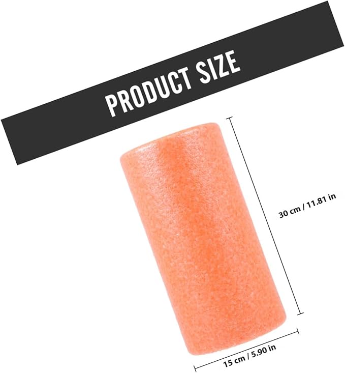 GALPADA Muscle Roller Stick Foam Roller Epp Orange 30x15cm for Fitness Muscle Relaxation and Back Relief Training