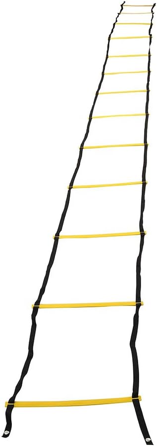 Durable Speed Agility Ladder for Soccer Football Training Portable Foldable Footwork Ladder PP Rungs Nylon Straps 7 10 13 Rung Options