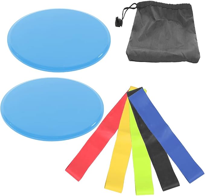 Fitness Sliding Disc Workout Equipment Core Slider Exercise Training Disks for Home Gym Street Workout ABS Material Pink Black Red Blue Green Orange 2 Pack