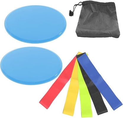 Fitness Sliding Discs ABS Material, 2 Pack, Effective Core Training Equipment for Home Gym Aerobics and Calisthenics in Pink, Black, Red, Blue, Green, Orange