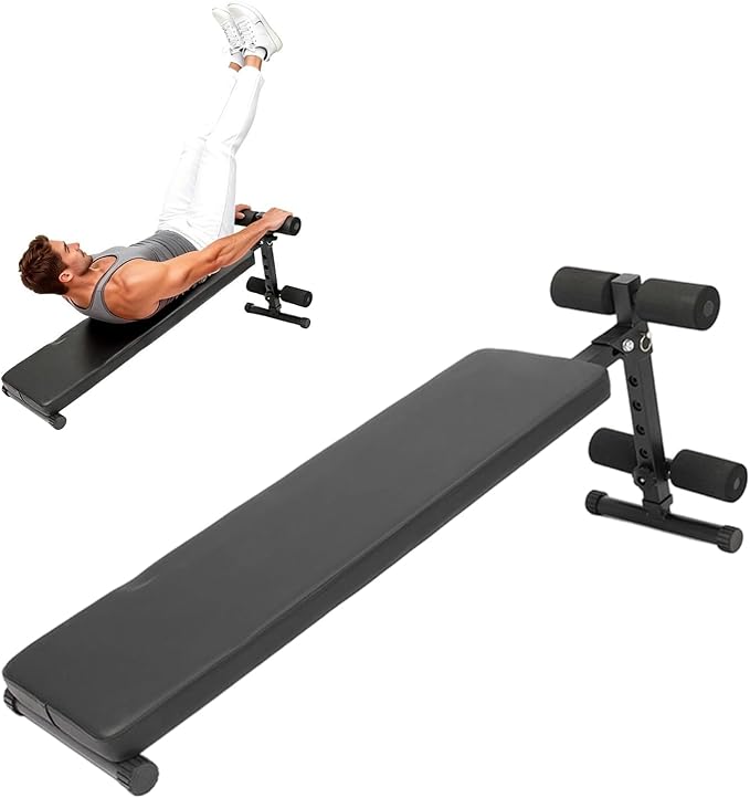 Sit-Up Bench, Folding Adjustable Home Gym Workout Bench for Ab Exercise,Easy Assembled,Weight Capacity 220 LBS