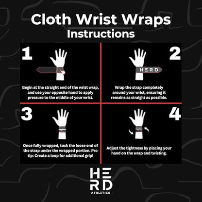 Adjustable Wrist Wraps for Cross Training, Olympic Lifting, Strength Training, WOD Workouts - Strong Wrist Support for Men and Women - One Size Fits All Men and Women