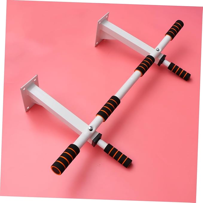 VANZACK Heavy Duty White Doorway Pull up Bar for Home Gym, Professional Upper Body Chin up Bar for Indoor Strength Training and Bodyweight Workouts