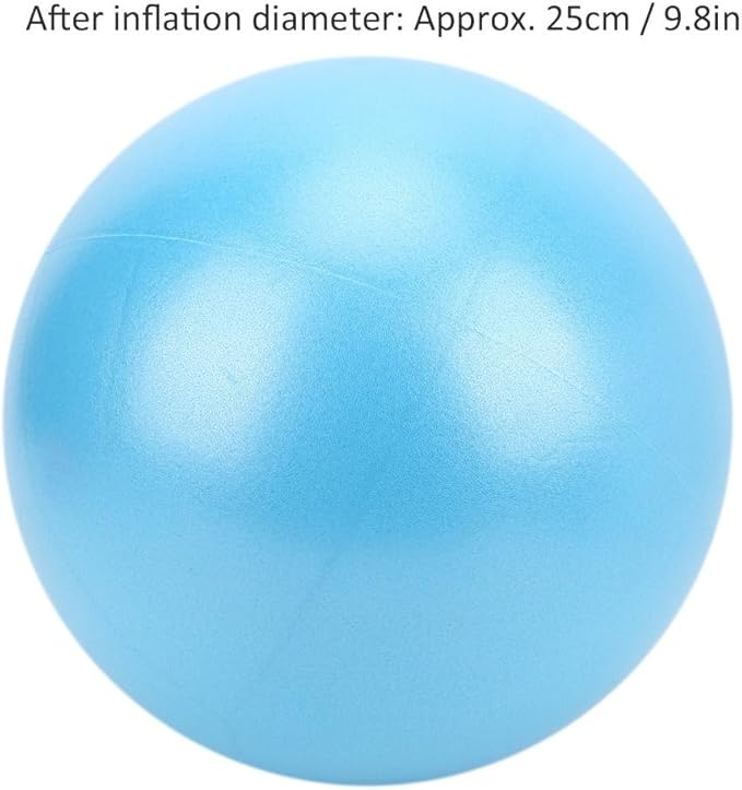 25cm Non-Slip Exercise Ball for Yoga & Pilates - Small Stability Ball for Core Strength Training, Home Gym, Balance Workouts