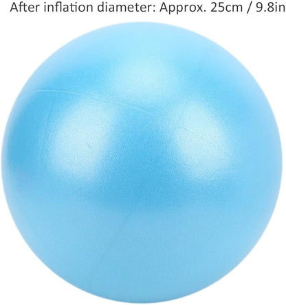 25cm Non-Slip Exercise Ball for Yoga & Pilates - Small Stability Ball for Core Strength Training, Home Gym, Balance Workouts