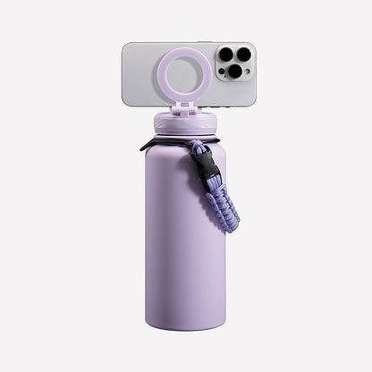 ZTAR Insulated Stainless Steel Water Bottle – Compatible with Magsafe usable as Tripod, Leak-Proof, Keeps Drinks cool or warm, For Travel, Gym, and Office, Ideal Gift for Women, Men & Kids, 32 oz