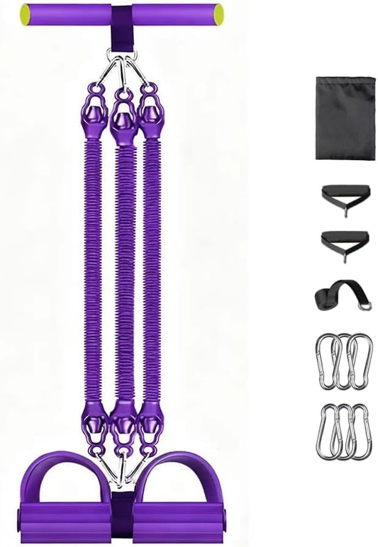 Multifunction Tension Rope Set,Upgraded Smart Stirrup Puller-Pedal Puller Tensioner Workout Bands Resistance with Abdomen/Waist/Leg/HIPS/Chest/Back
