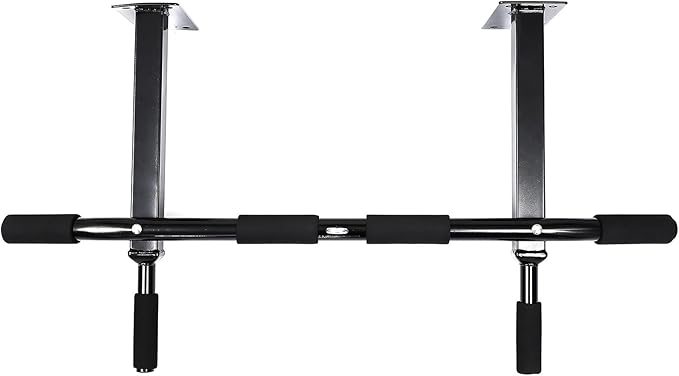 Kisangel Adjustable Pull up Bar for Home Fitness Wall Mounted Horizontal Fitness Bar Multi-functional Strength Training Equipment for Indoor Workout and Exercise