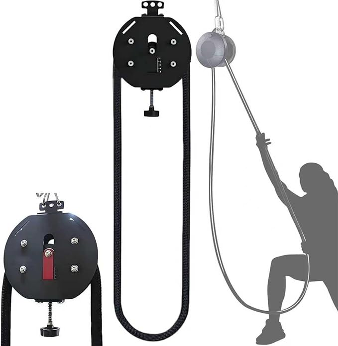 Exercise Suspension Trainers,Portable Cable Pulley System,Endless Rope Trainer,Home Gym Equipment for Grip,Arms,Back,Body Coordination Exercises
