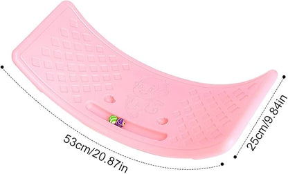 Wobble Board,Balance Board,2025 New Curved Rocking Seesaw Balance Boards Balance Popping Board Non Slip Sensory Training Balance Beam Equipment For 𝐁oys 𝐆irls, Hold Up To 25Kg For Indoor Use