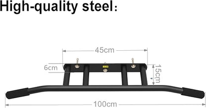 Indoor Exercise Fitness Pull-up Bar, Wall-Mounted Horizontal Bar, Multifunctional Strength Training Rod, for Home Gym, Easy to Install (Steel)