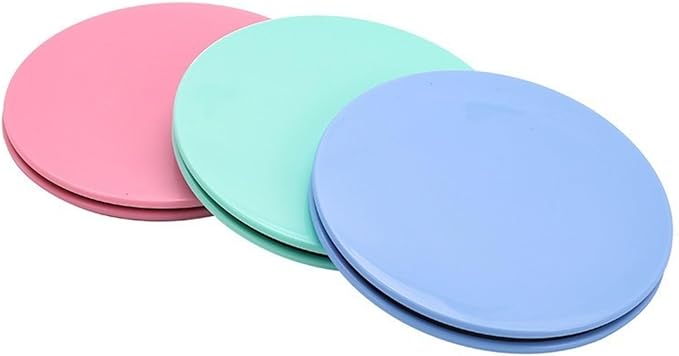 Pilates Sliding Discs, Customizable Logo Gliding Discs for Home Fitness Core Training & Coordination Workouts, Non-Scratch Foot Sliders for All Floor Types