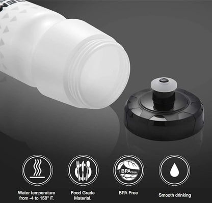 GEMFUL Bike Water Bottle BPA Free 750 ml 2 Pack