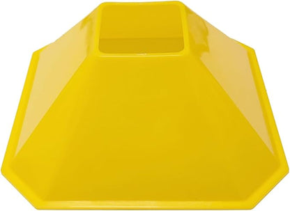 Sports Square Training Cones (Set of 10) - APEX PRO Sports - Training Cones with Carry Strap for Training, Soccer, Football, Basketball,Kids and Other Sports and Games
