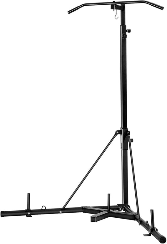 VEVOR 2 in 1 Punching Bag Stand, Steel Heavy Duty Workout Equipment,Freestanding Sandbag Rack,for Home Gym Fitness